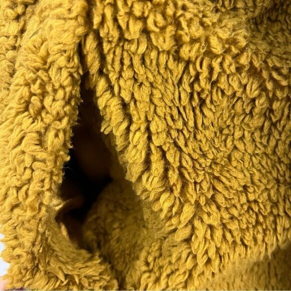J Crew Mercantile Goldenrod Teddy Bomber Jacket M - Picture 4 of 7